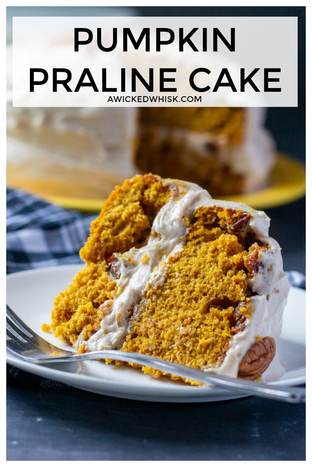 Pumpkin Praline Upside Down Cake | A Wicked Whisk