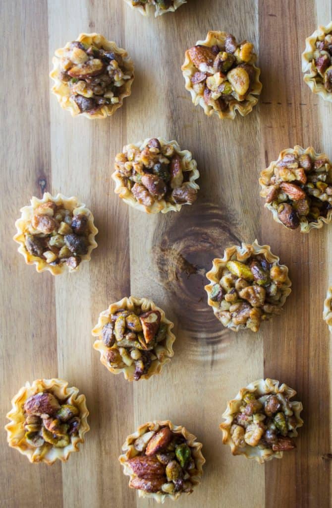 Baklava Cups | Baklava Cups are your new best friend this holiday season. Baklava without all of the mess but with all of the sweet buttery flavor.. and super cute too!! | Pack Momma | https://www.awickedwhisk.com