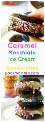 Caramel Macchiato Ice Cream Sandwiches #Collectivebias #FoundMyDelight @Walmart|Caramel Macchiato Ice Cream Sandwiches are the perfect way to treat yourself and stay cool this summer. Easy and delicious - a favorite crowd pleaser! | A Wicked Whisk