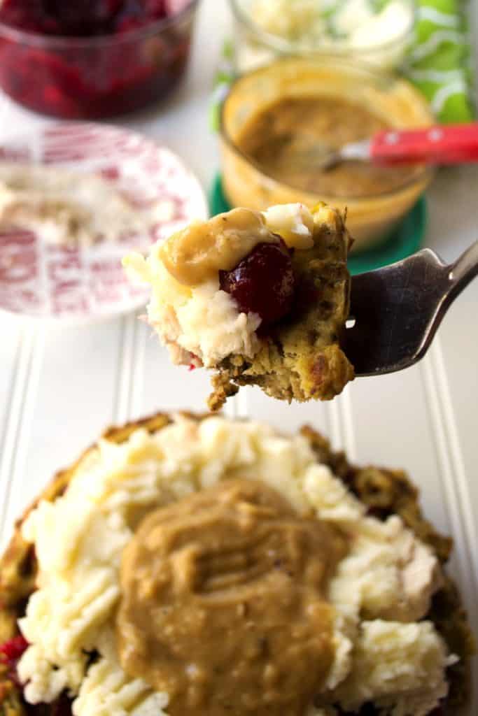 Next Day Stuffing Waffles | Next Day Stuffing Waffles are the most delicious way to gather your family together and free your refrigerator of all those holiday leftovers. | Pack Momma | https://www.awickedwhisk.com