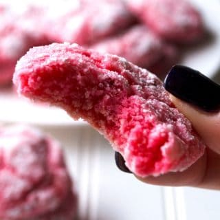 Strawberry Cake Mix Cookies