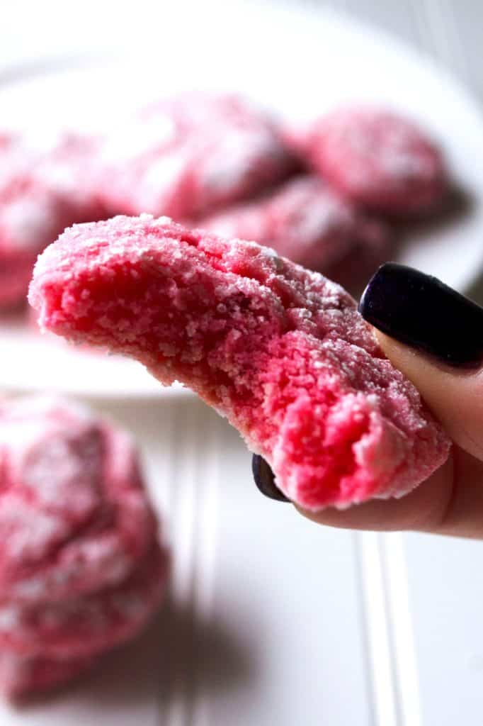Strawberry Cake Mix Cookies