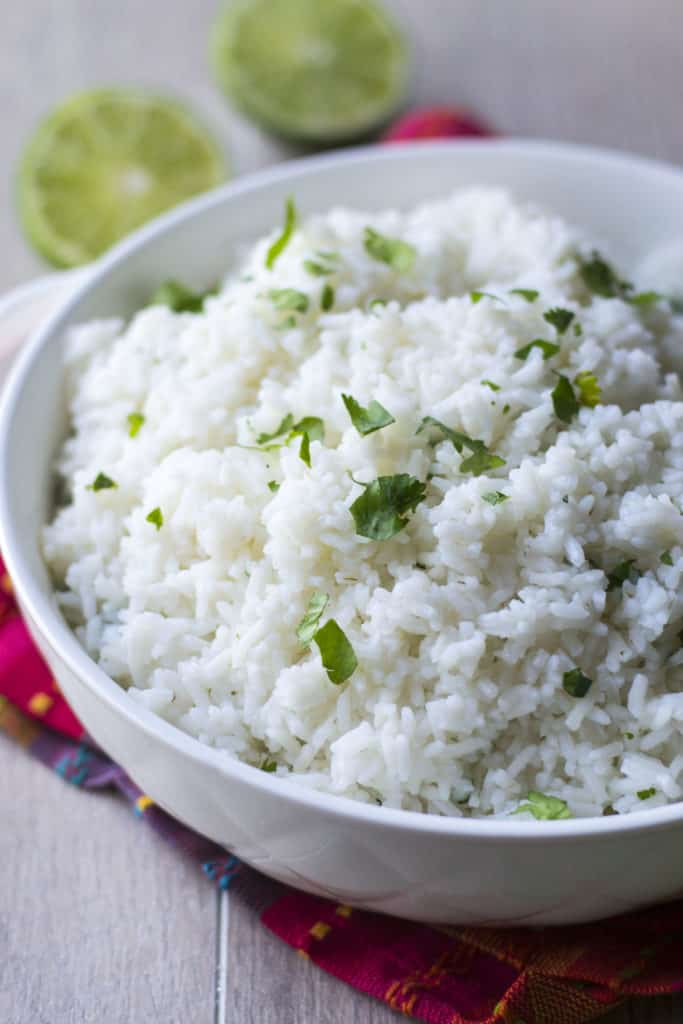 Chipotle Cilantro Lime Rice in a bowl