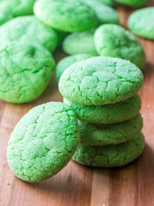 Soft Green Sugar Cookies