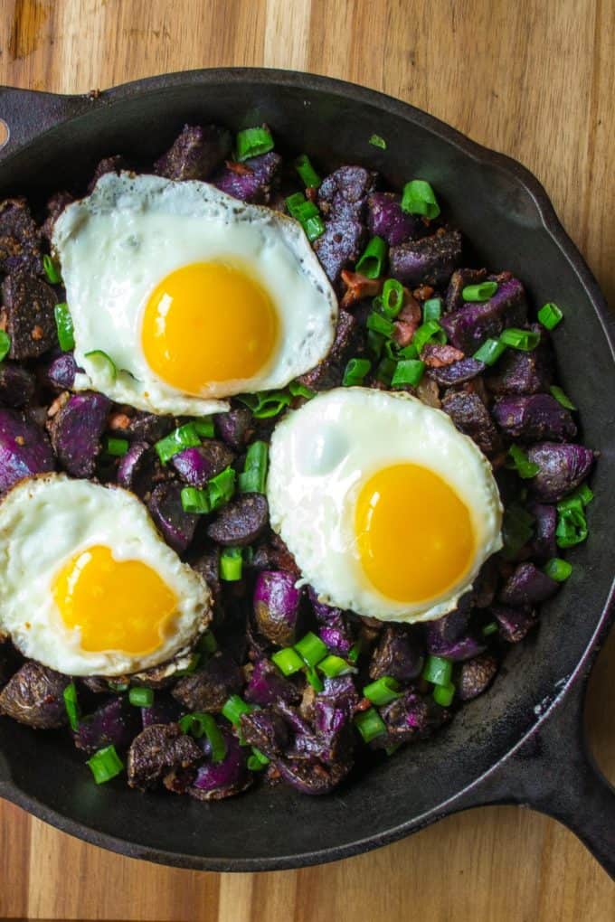 Purple Potato Breakfast Skillet
