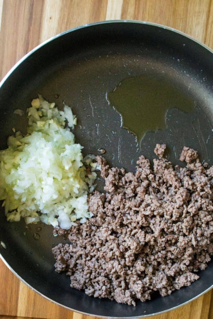 One Pot Lasagna Skillet ground beef