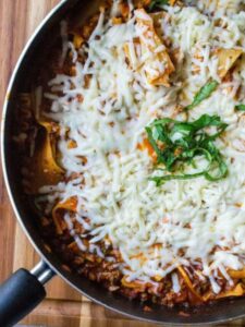 Skillet lasagna