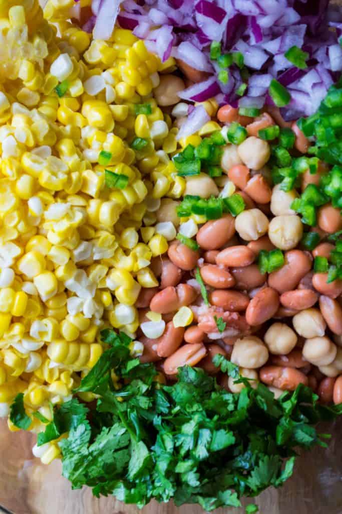Easy Bean Salad ingredients