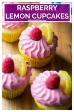 Raspberry Lemon Cupcakes are delicious and whimsical and are a perfect treat for any occasion. Delicate lemon cupcakes made from scratch with fresh raspberry buttercream frosting, these Raspberry Lemon Cupcakes are the ultimate sweet treat. | A Wicked Whisk | raspberrylemoncupcakes #raspberrylemoncupcakeseasy #lemoncupcakesfromscratch #raspberrylemoncupcakesrecipe #lemoncupcakes #raspberrybuttercreamfrosting #springcupcakes #springcupcakesflavor