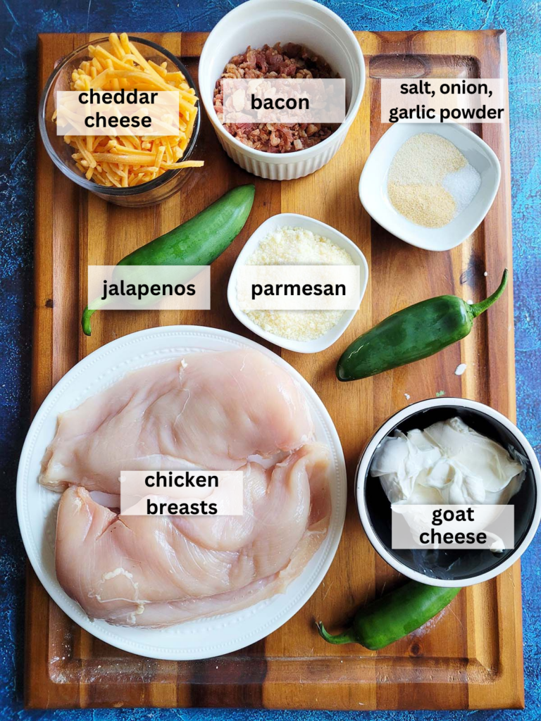 ingredients for jalapeno popper chicken