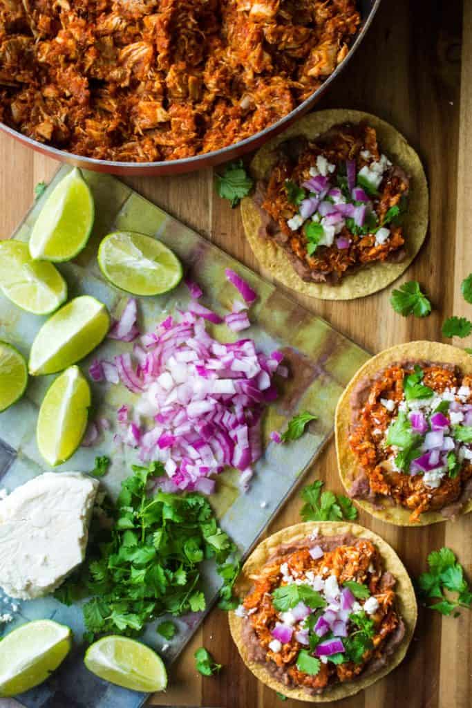 Chicken Tinga Tostadas
