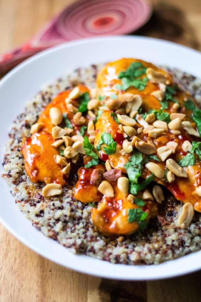 Spicy Thai Chicken with Coconut Lime Quinoa