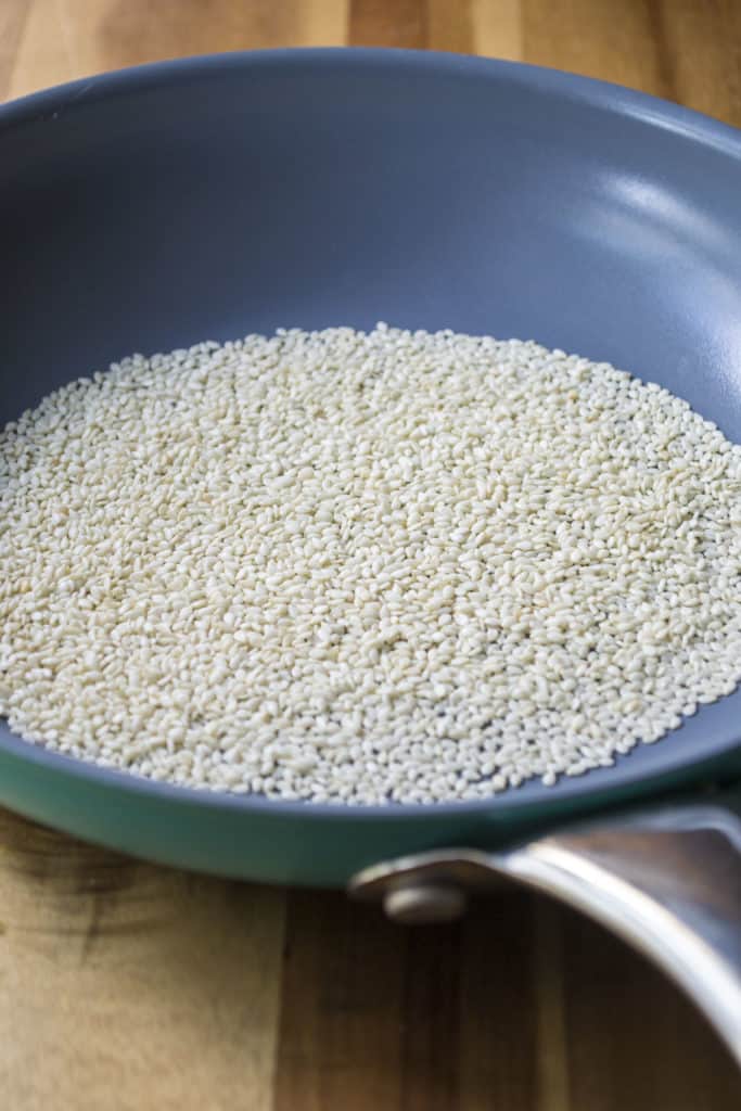 Sticky Chicken Rice Bowl sesame seeds