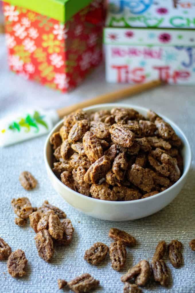 Cinnamon Sugar Candied Pecans