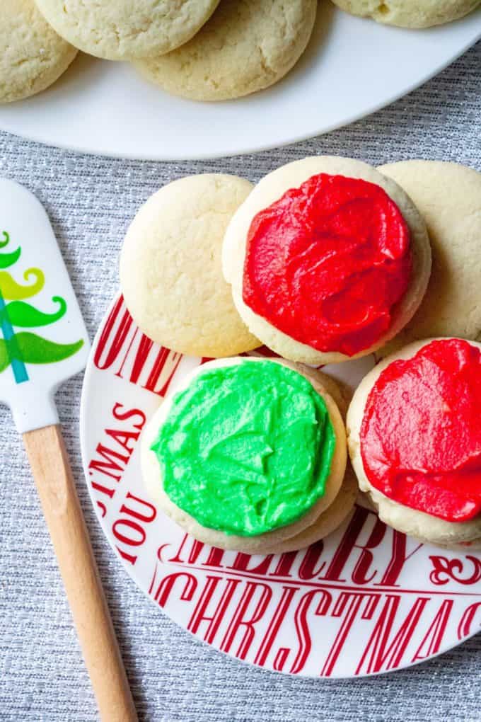 Copycat Lofthouse Sugar Cookies frosted