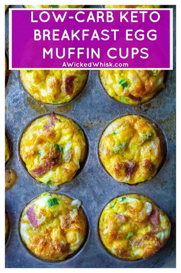 Keto Breakfast Egg Muffins | A Wicked Whisk