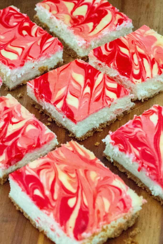 Valentine's Day Cheesecake Bars | A Wicked Whisk