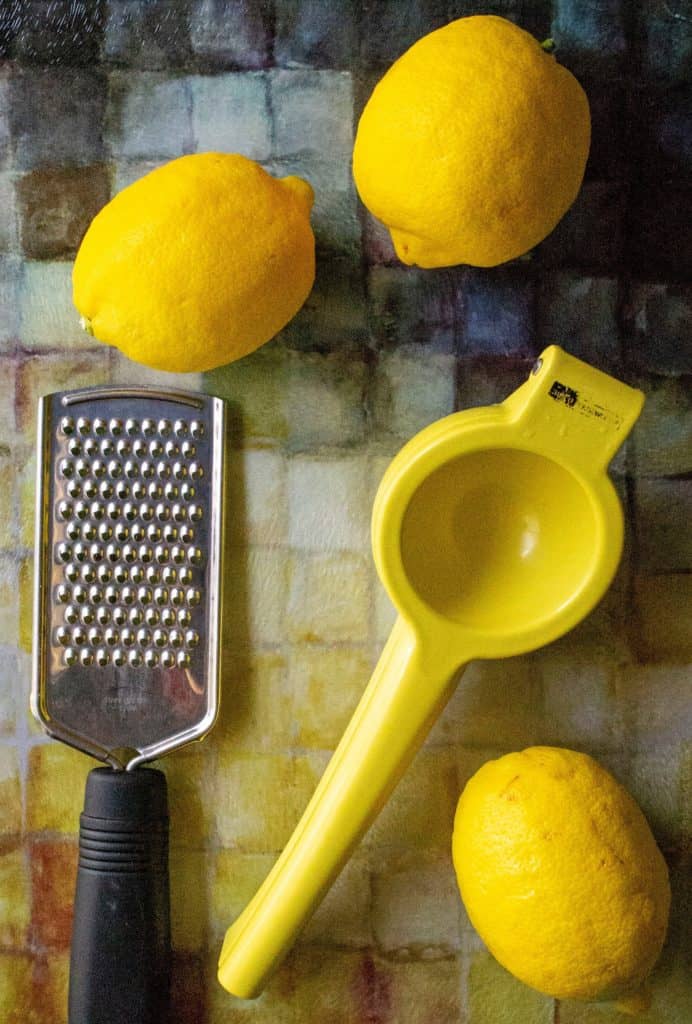 Lemon Bars zester and juicer tools