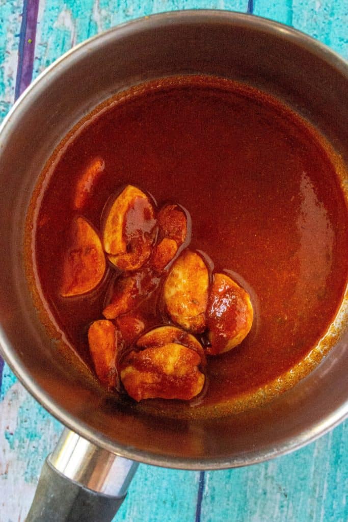 Chili Lime Chicken Tacos sauce reduction