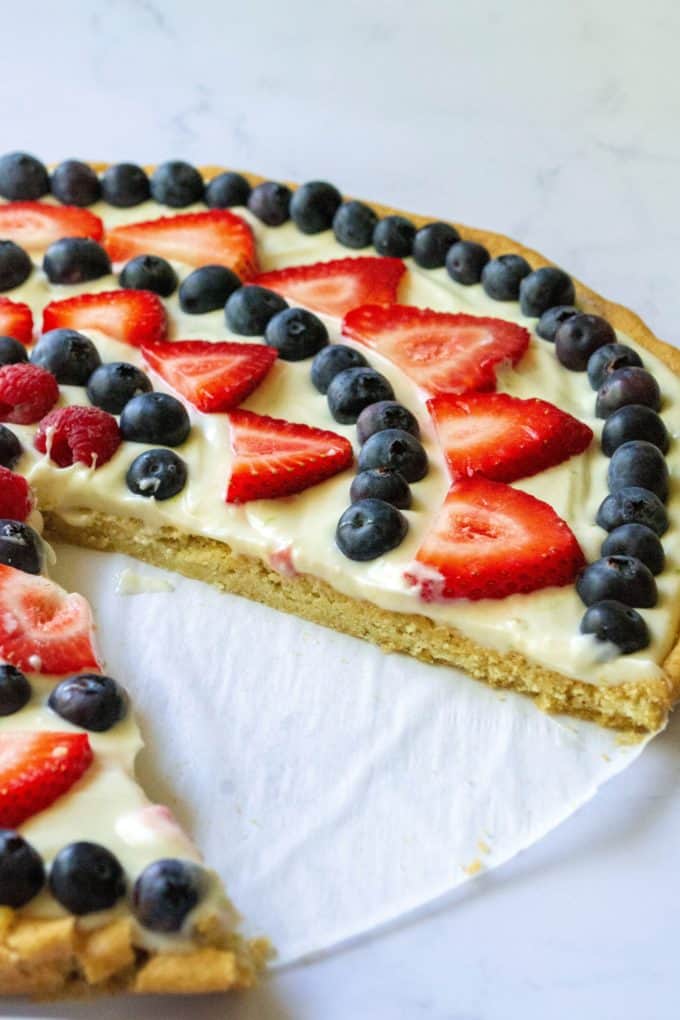 Fourth Of July Fruit Pizza A Wicked Whisk