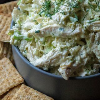 Southern Chicken Salad takes your favorite classic chicken salad recipe and kicks it up a notch with hard boiled eggs, shredded chicken and sweet pickle relish. A round the year must have, this Southern Chicken Salad recipe is creamy, crunchy, packed with flavor and will soon be your go-to favorite chicken salad. | A Wicked Whisk