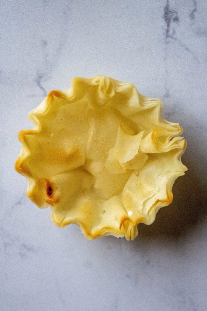 Dutch Apple Pie Bite phyllo cup