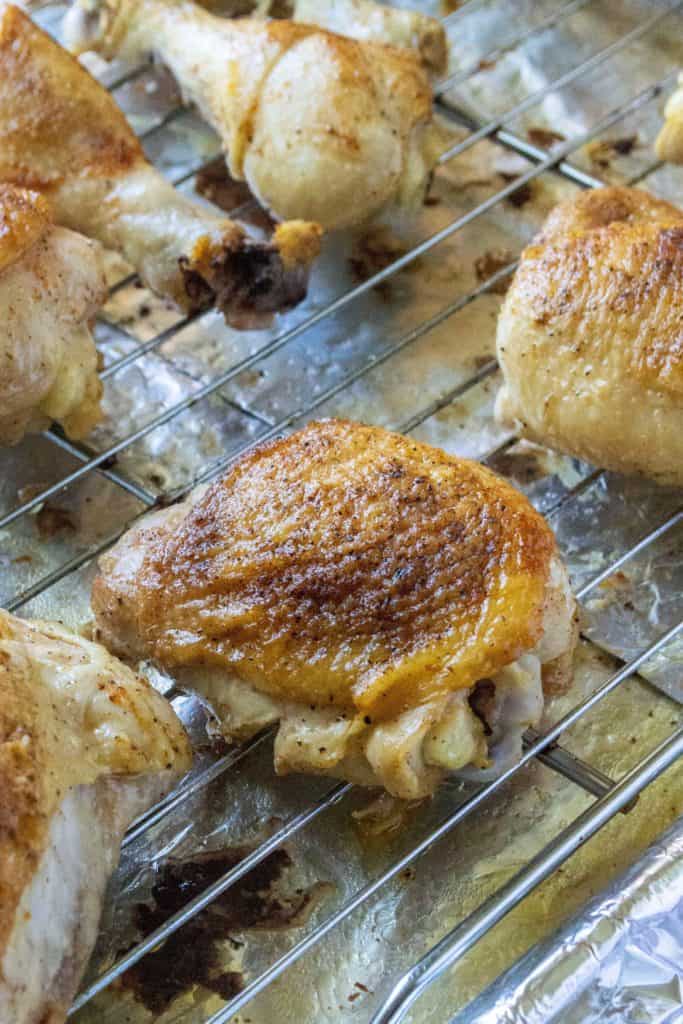 Oven Baked BBQ Chicken seared chicken
