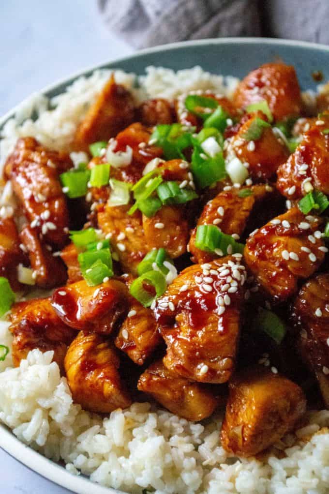 Spicy Sticky Korean Chicken | A Wicked Whisk