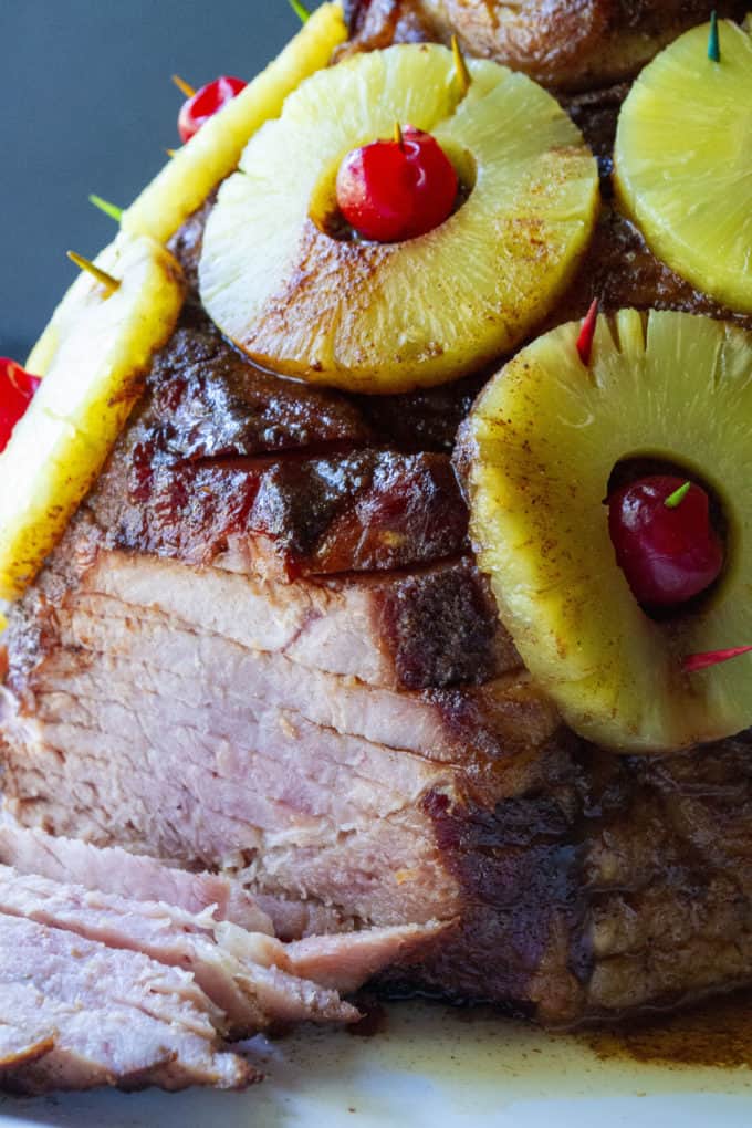 Brown Sugar Baked Ham with Pineapple