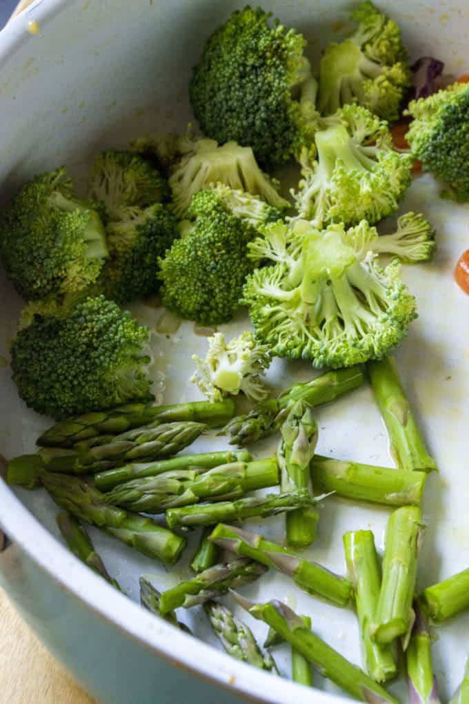 broccoli and asparagus 