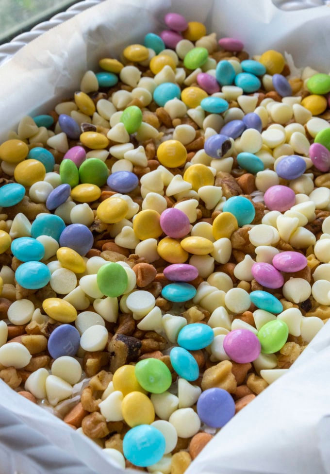 layered magic bars for easter