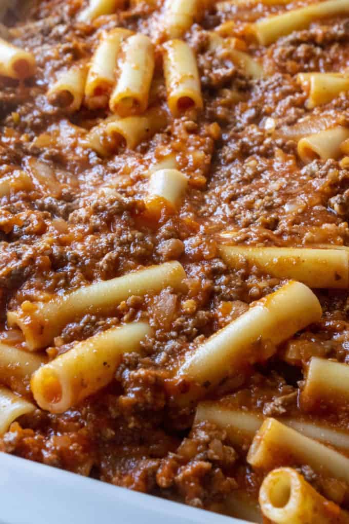 sauce and pasta