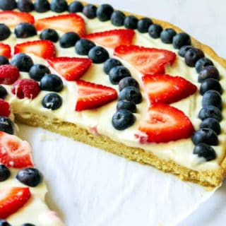 Fourth of July Fruit Pizza