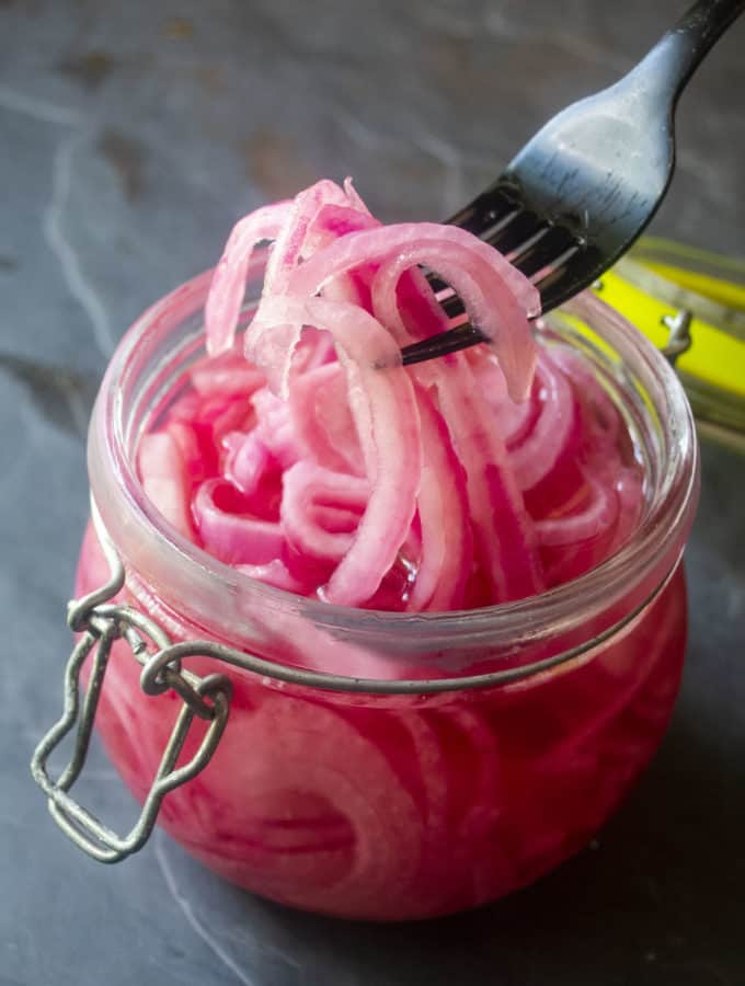 Quick and Easy Pickled Red Onions