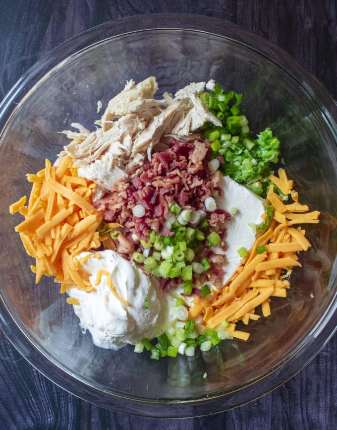 jalapeno popper filling in a bowl