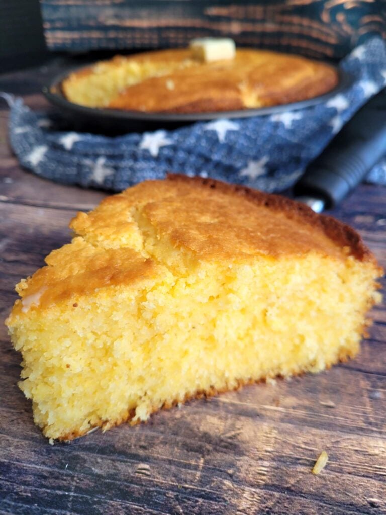 slab of homestyle cornbread
