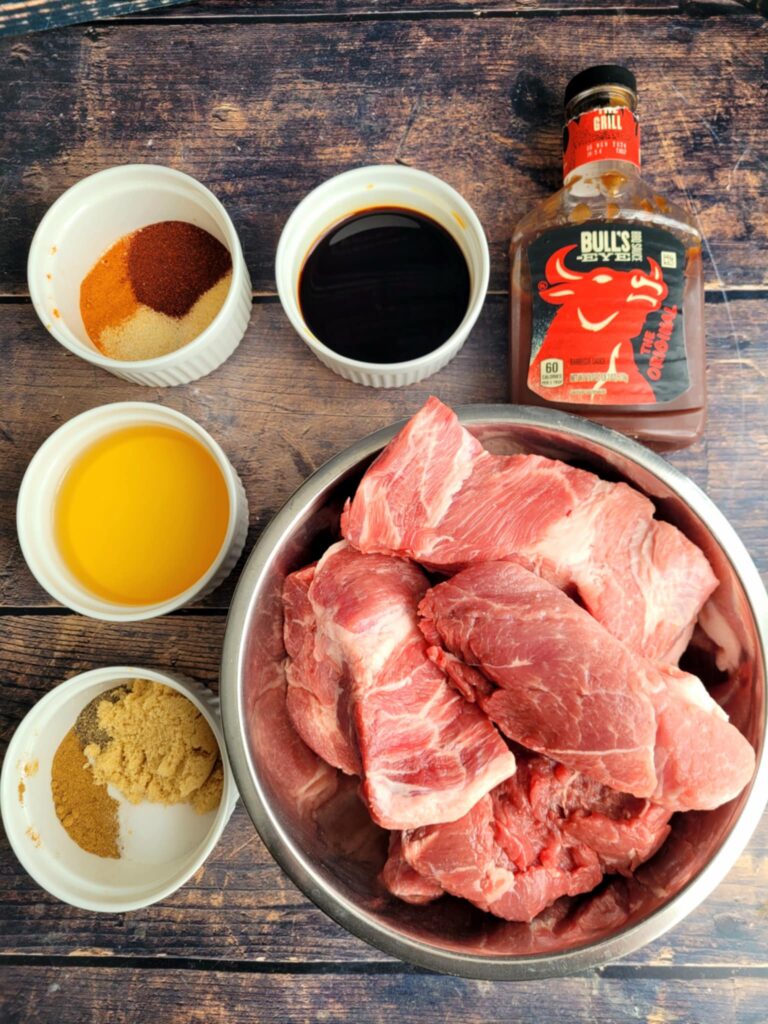 ingredients to make bbq boneless ribs in the oven