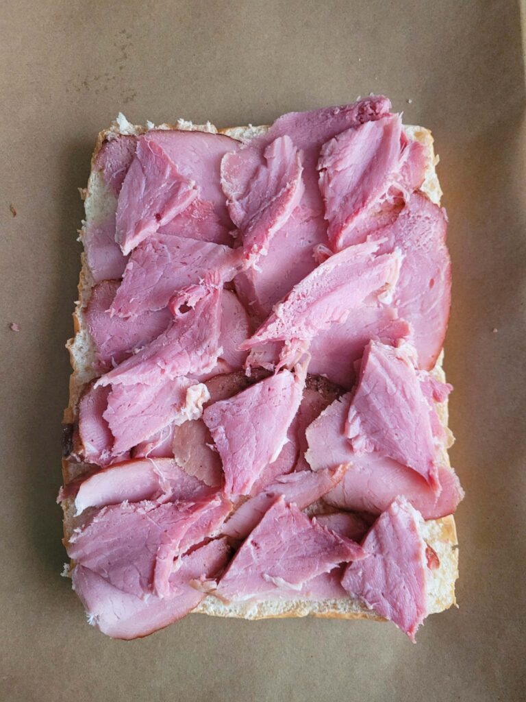 leftover ham on slider rolls