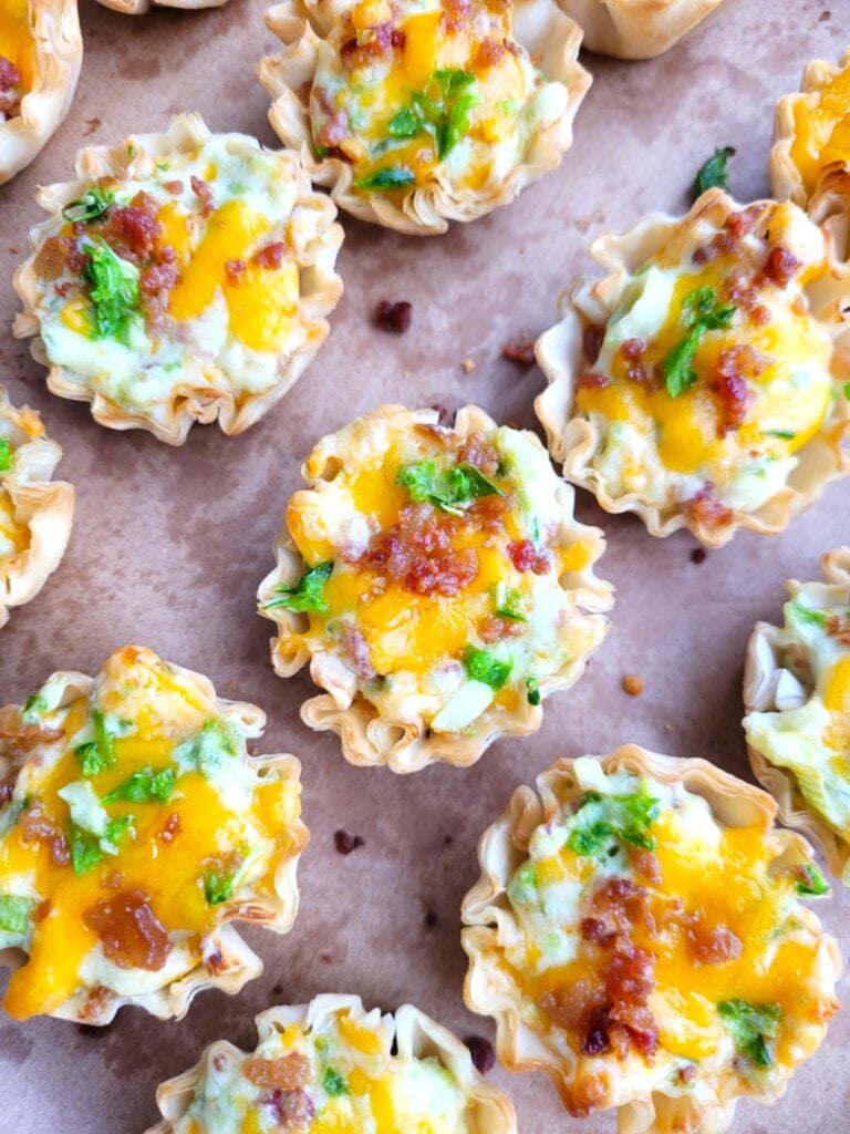tray of cheesy jalapeno popper bites