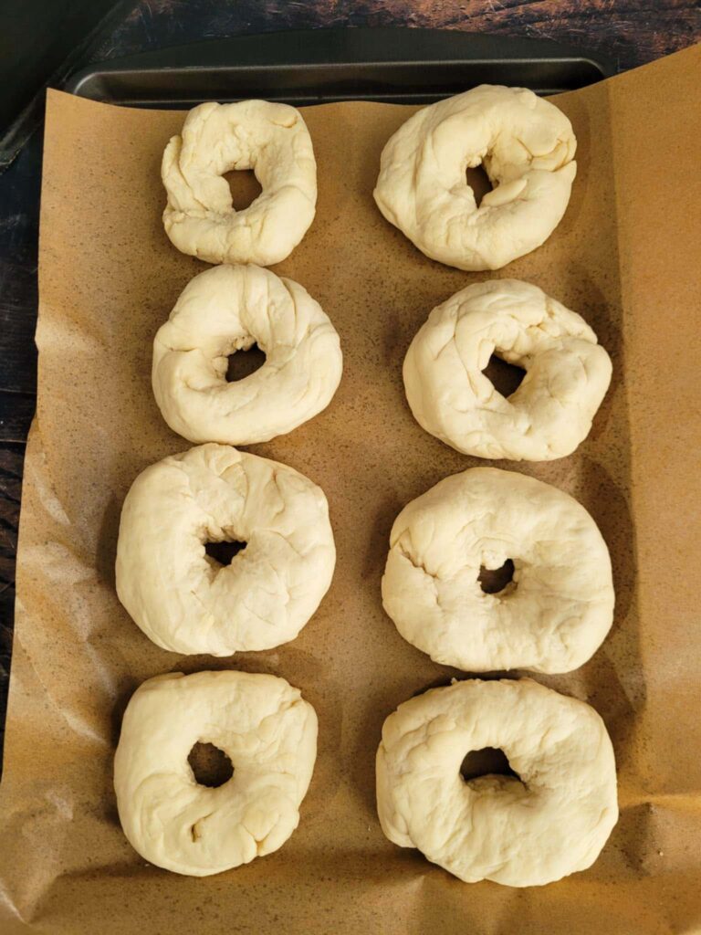 bagels ready to boil