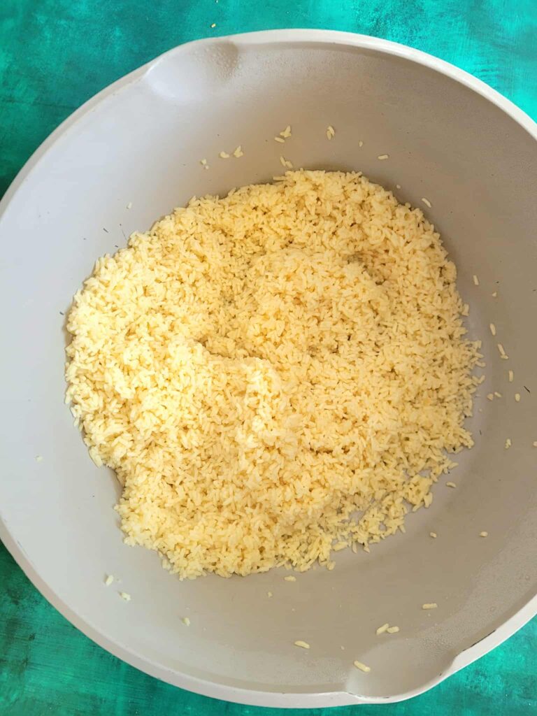 cooked white rice for pork fried rice recipe