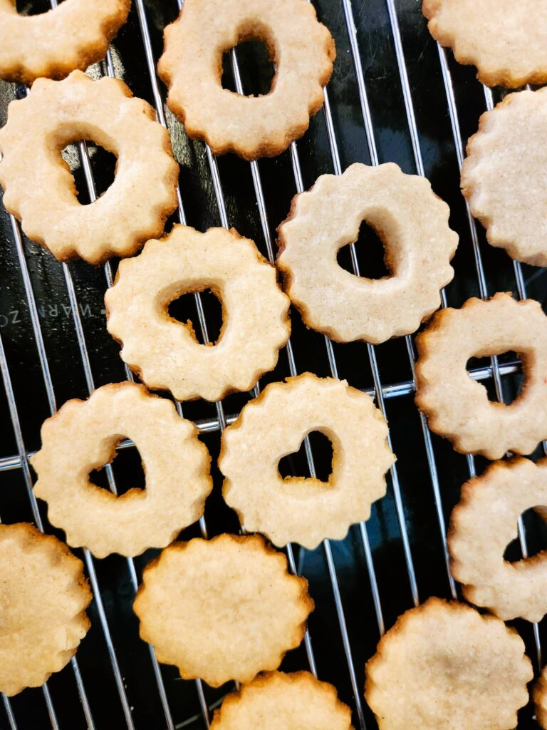 baked cookies cooling