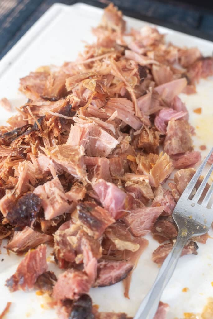 shredded ham for soup