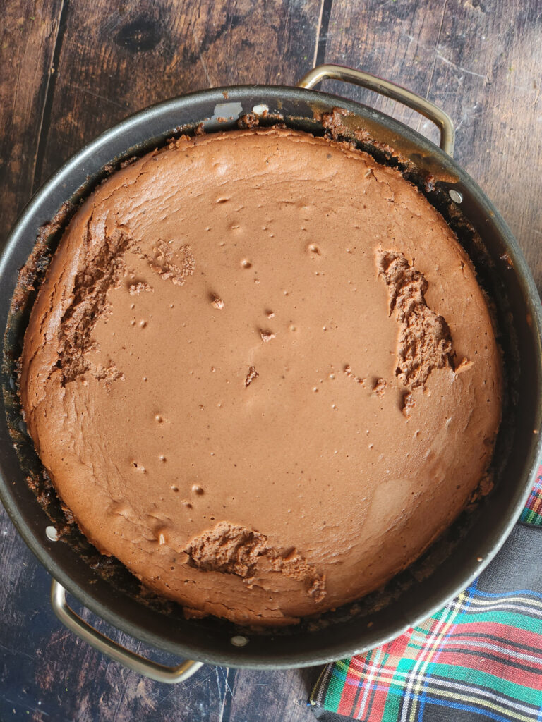 my ugly chocolate cheesecake